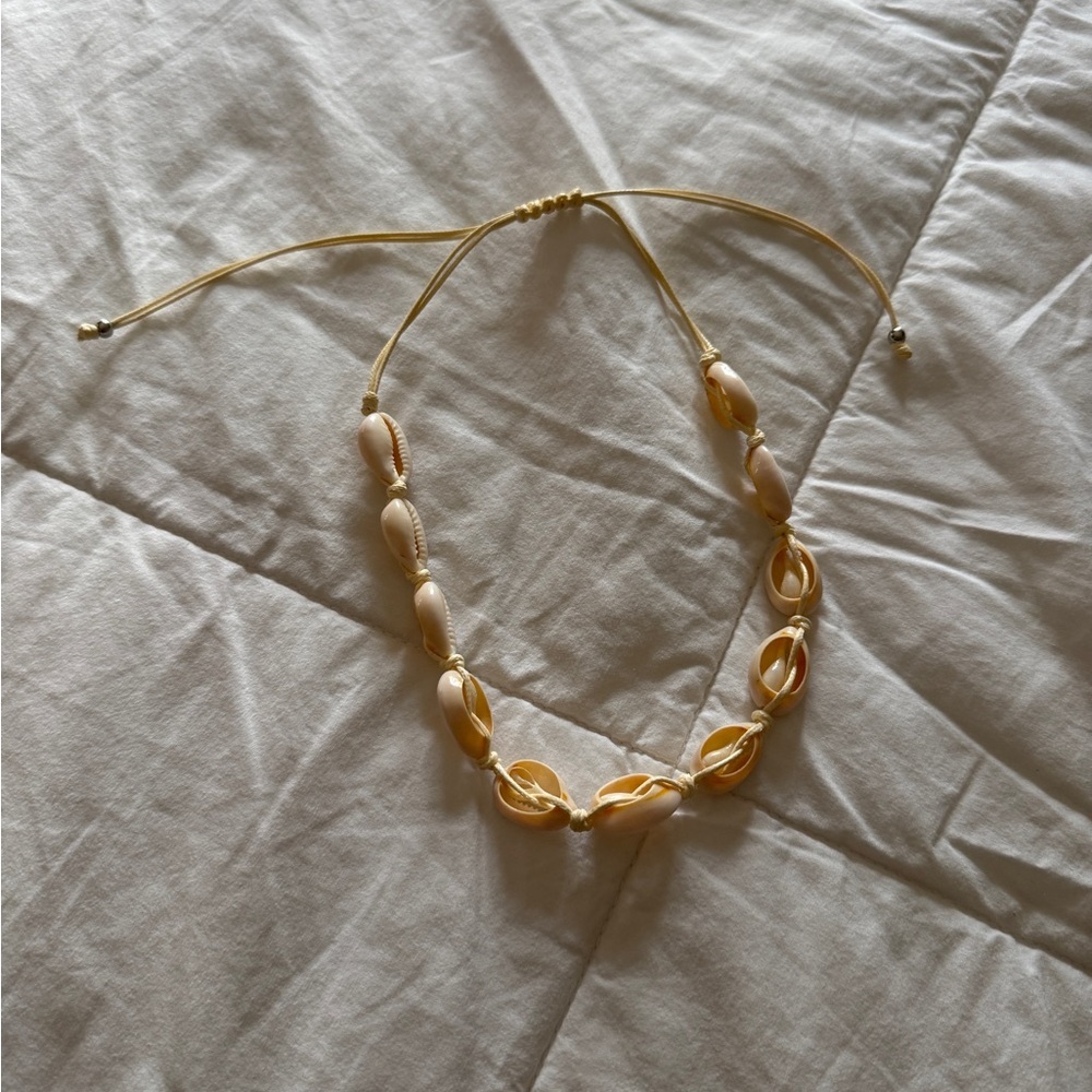 Adjustable Cowrie Shell Necklace | Beach Shell Choker